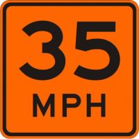 Advisory Speed Limit W13-1-O
