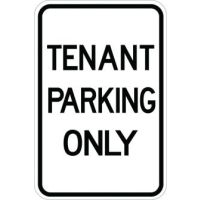 AR-138 Tenant Parking Only Sign