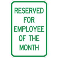 Reserved For Employee of the Month Signs AR-148