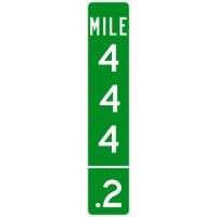 Intermediate Milepost Signs 3 Digit