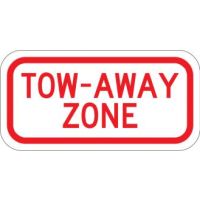 AR-235 Tow-Away Zone Plaque