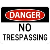 AR-245 Danger No Trespassing Signs