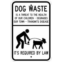AR-250 Dog Waste Clean Up Signs