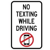 No Texting While Driving Sign AR-752