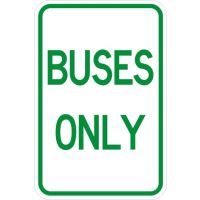 Buses Only Sign AR-162