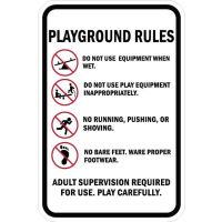 Playground Rules Sign AR-772