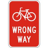 Bicycle Wrong Way R5-1b