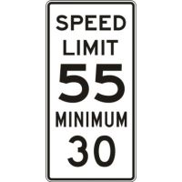 Combined Speed Limit R2-4a
