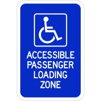 Accessible Passenger Loading Zone Sign AR-731