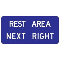D5-1b Rest Area Next Right Signs