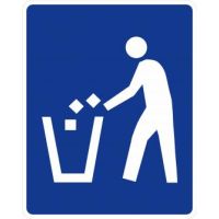 D9-4 Litter Container Symbol Signs