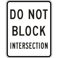 Do Not Block Intersection R10-7