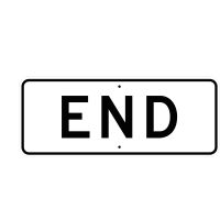 End (plaque) R3-9dP