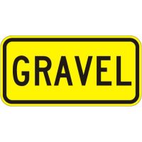 Gravel Sign W7-4E