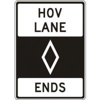 HOV Lane Ends R3-12a