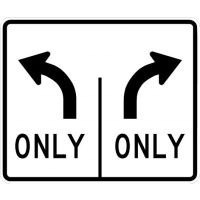 Left and Right Turn Only R3-30AA