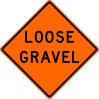 Loose Gravel Sign W8-7