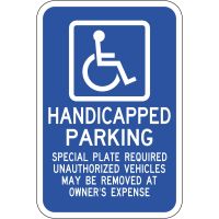 Massachusetts Handicap Parking Sign R7-8 ma