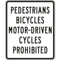 Motor-Driven Cycles Prohibited R5-10a