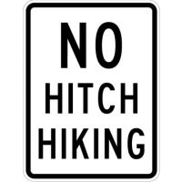 No Hitchhiking Sign R9-4