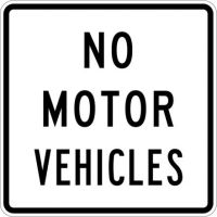 No Motor Vehicles R5-3