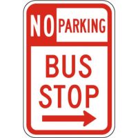No Parking, Bus Stop R7-107