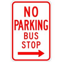 No Parking Bus Stop R7-7
