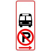 No Parking Bus Stop Symbol R7-107a