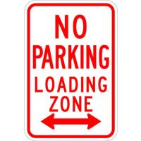 No Parking Loading Zone R7-6