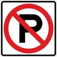 No Parking Symbol R8-3a