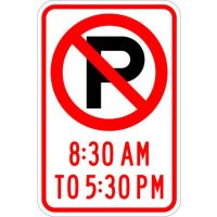 No Parking Symbol (time limit) R7-2A
