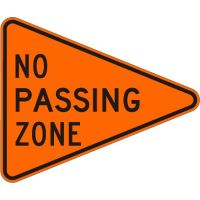 No Passing Zone W14-3-O