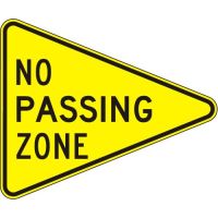 No Passing Zone W14-3