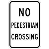 No Pedestrians Crossing R9-3