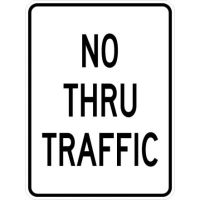 No Thru Traffic R10-9