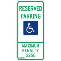 North Carolina Handicap Sign R7-8 nc