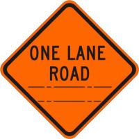 One Lane Road (distance) W20-4