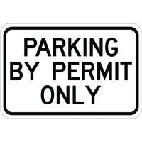 Parking by Permit Only Sign AR-101