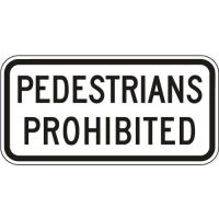 Pedestrians Prohibited R5-10C