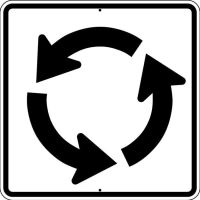 Roundabout Circulation (plaque) R6-5P