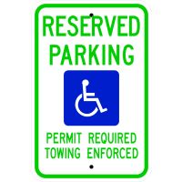 Arkansas Handicap Sign R7-8 ar
