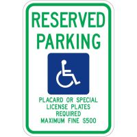 Hawaii Handicap Sign R7-8hi