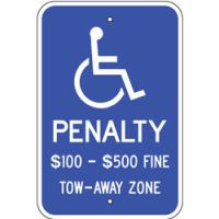 Virginia Handicap Parking Sign R7-8va