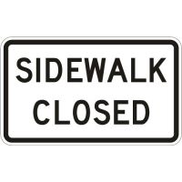 Sidewalk Closed R9-9