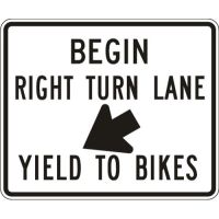 Right Turn Lane Yield to Bikes R4-4