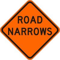 Road Narrows Sign W5-1-O
