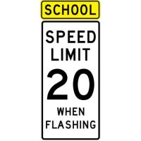 School Speed Limit Sign S5-1