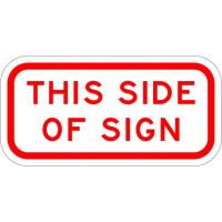 This Side of Sign R7-202