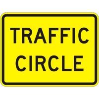 Traffic Circle (plaque) W16-12P