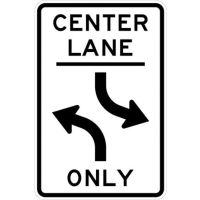 Two Way Left Turn Lane R3-9b